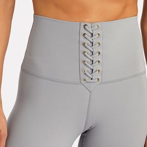 WeWoreWhat Lace-Up High Rise Leggings